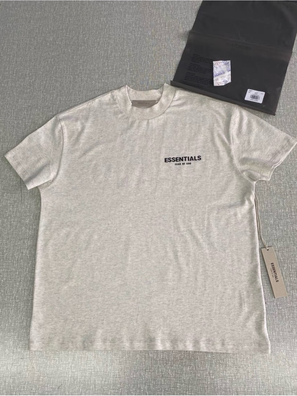 Essentials Women's Cream Crewneck Logo Tee